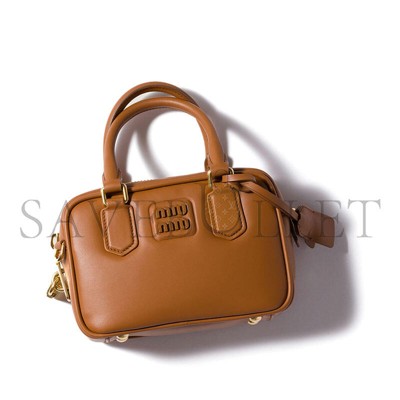 MIU MIU ARCADIE LEATHER BAG 5BB123 (19*13*6cm)